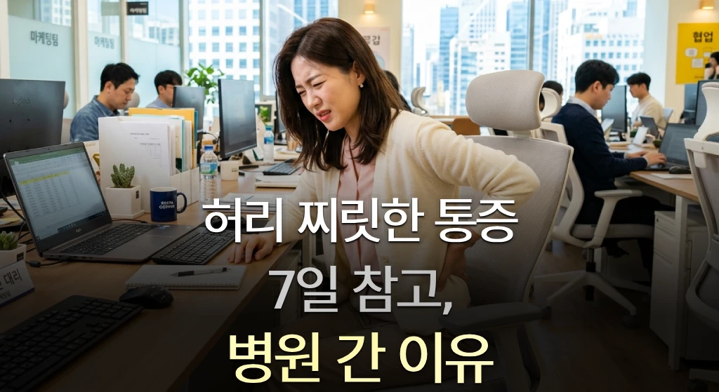 앉을때 허리 아픔