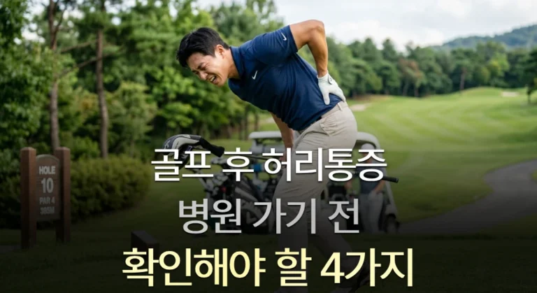 골프 후 허리통증