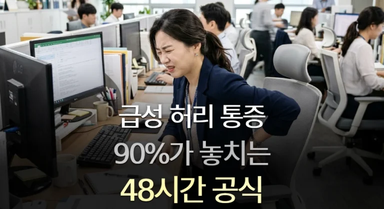 급성 허리 통증