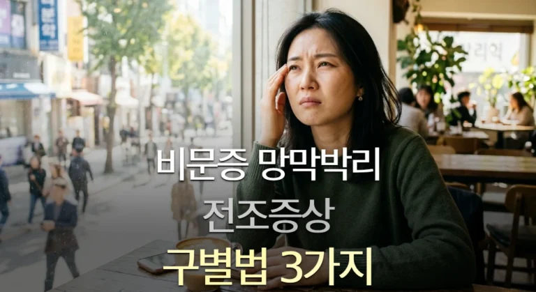 비문증 망막박리 전조증상