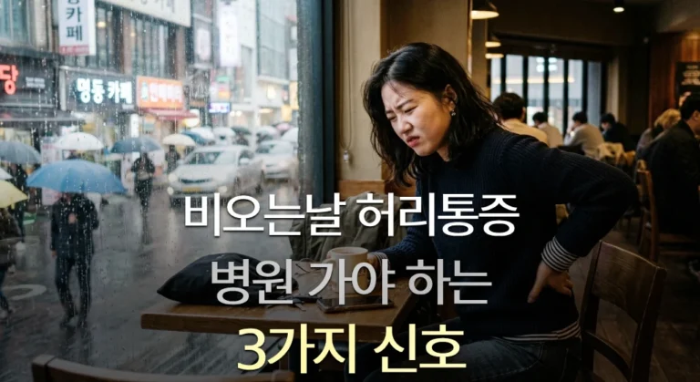 비오는날 허리통증