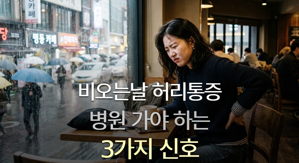 비오는날 허리통증