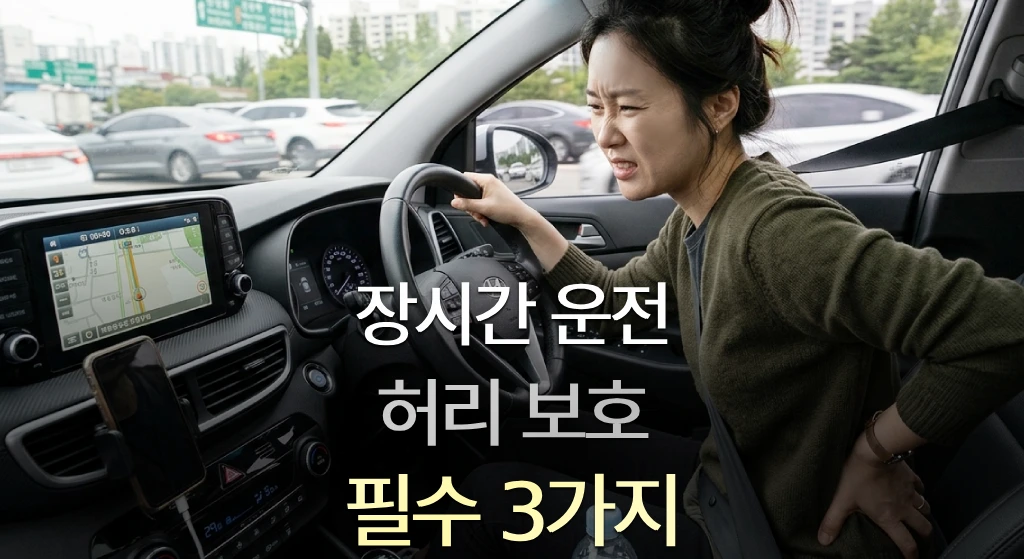 장시간 운전 허리 보호