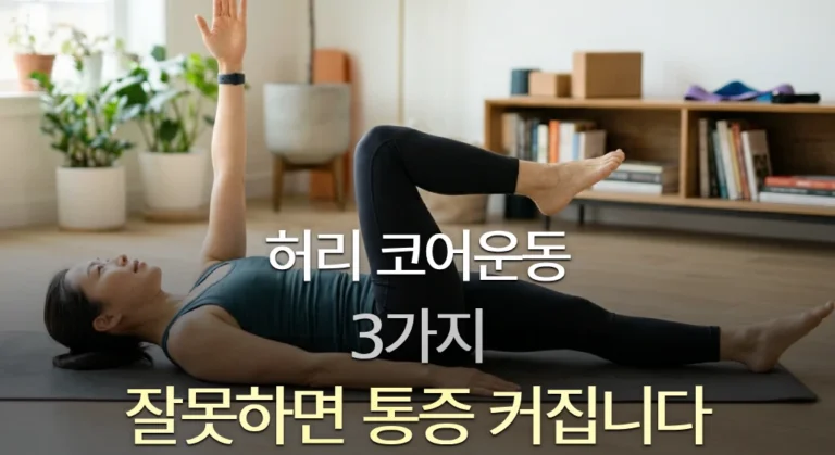 허리 코어운동